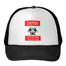 Biohazard Symbol Mesh Hats