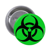 Biohazard Symbol Pins