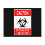 Biohazard Symbol Postcard