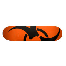 Biohazard Symbol Skate Deck