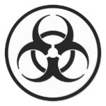 Biohazard Symbol Sticker