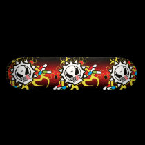 Biohazard Tech Skull Skateboard skateboards