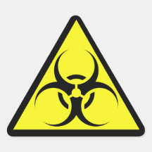 Biohazard Triangle Sticker