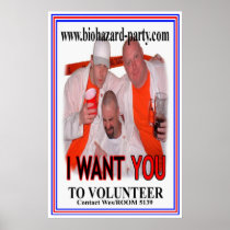 Biohazard Volunteer poster