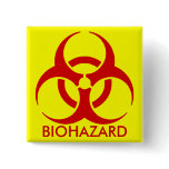 biohazard ! warning danger buttons