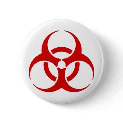 biohazard ! warning danger pins by anacletocold