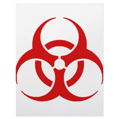 biohazard ! warning danger letterhead template by anacletocold