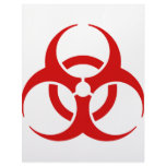 biohazard ! warning danger letterhead
