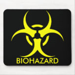 biohazard ! warning danger mousepad