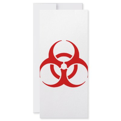 biohazard ! warning danger rack card template by anacletocold