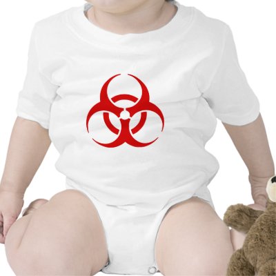 biohazard ! warning danger tshirt by anacletocold