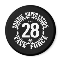 Biohazard Zombie Task Force Magnets