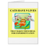 biology experiment joke card