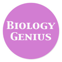 Biology Genius Gifts Round Stickers