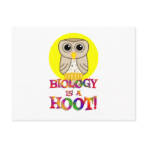 Biology is a Hoot Post Card