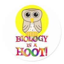 Biology is a Hoot Sticker