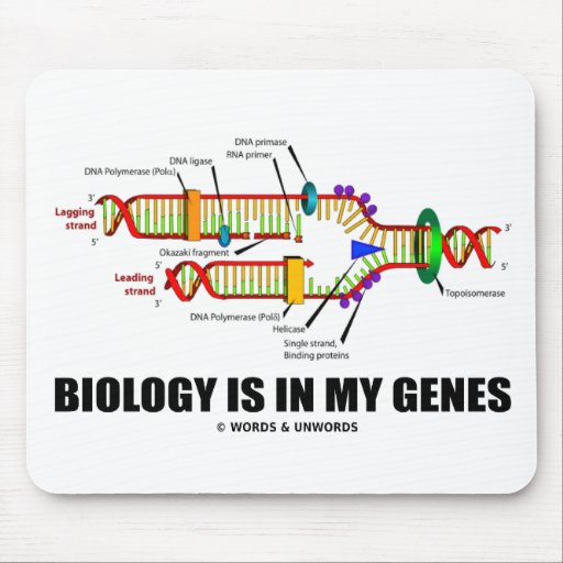 Biology Is In My Genes (DNA Replication) Mousepad