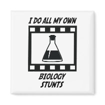Biology Stunts Fridge Magnets