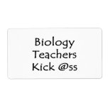 Biology Teachers Kick Ass Custom Shipping Labels