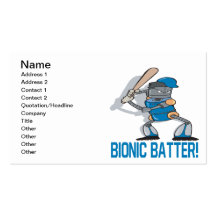Bionic Batter Business Card Template