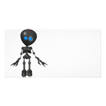 Bionic Boy 3D Robot - Looking Forward Photo Card