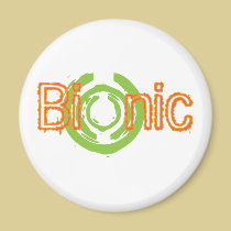 Bionic Edgy Logo Tees and Gifts magnets