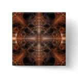 BIP Abstract Digital Fractal Artwork Pinback Button