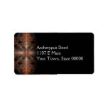 BIP Abstract Digital Fractal Artwork Personalized Address Label
