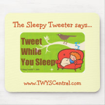 Bip tandis que vous sommeil Mousepad Tapis De Souris