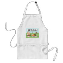 biped caveman think on feet apron