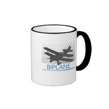 Biplane Airplane Mug