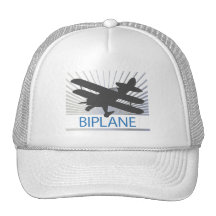 Biplane Airplane Trucker Hats
