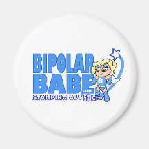 BiPolar Babe Apparel Fridge Magnet