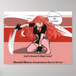 Bipolar Chick mental illness is treatable posters