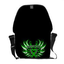 Bipolar Disorder Awareness Heart Wings Commuter Bags