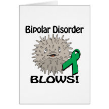 Bipolar Disorder Blows Awareness Design Card