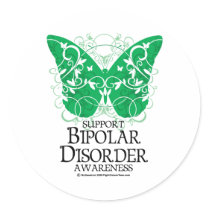 Bipolar Disorder Butterfly stickers