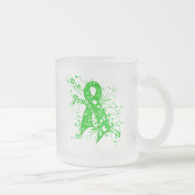 Bipolar Disorder Floral Swirls Ribbon Mug