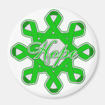 Bipolar Disorder Hope Unity Ribbons Fridge Magnet