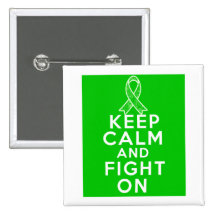 Bipolar Disorder Keep Calm and Fight On Pinback Button