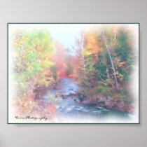 Birch and Brook - Detailed Watercolor Print