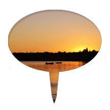 Birch Bay Sunset Cake Pick