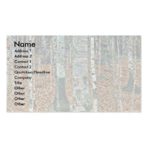 Birch By Klimt Gustav Business Cards