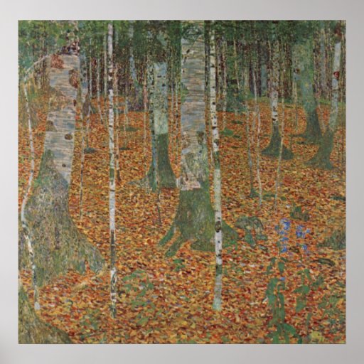 Birch Forest by Gustav Klimt Print