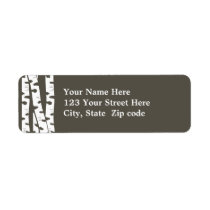 Birch Trees Address or Gift tag Return Address Label