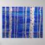 birch trees poster