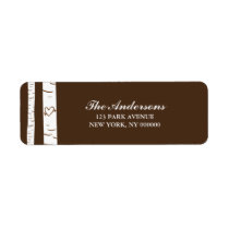 Birch Trees Return Address Labels