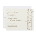 Birch Trees Save The Date Announcement - Sketchy