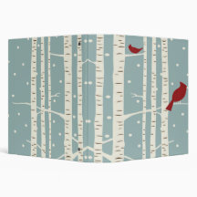 Birch Winter Fun Vinyl Binder