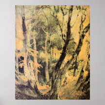 Birch woods with Gypsies by Joseph Mallord Turner Print